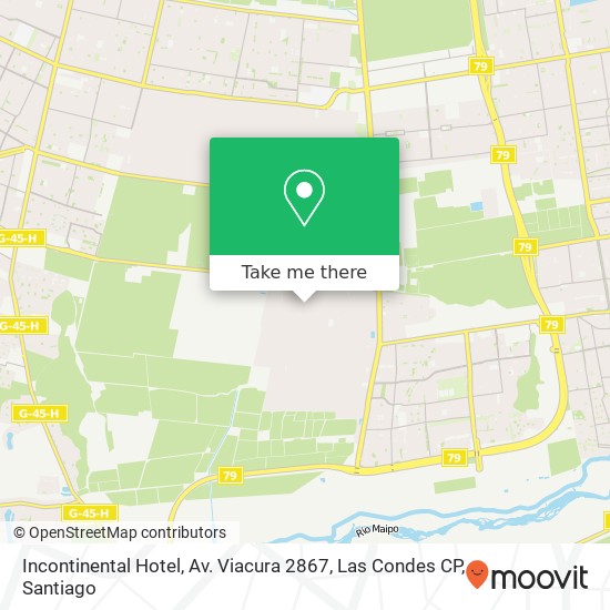 Incontinental Hotel, Av. Viacura 2867, Las Condes CP map