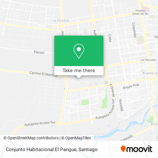 Conjunto Habitacional El Pangue map