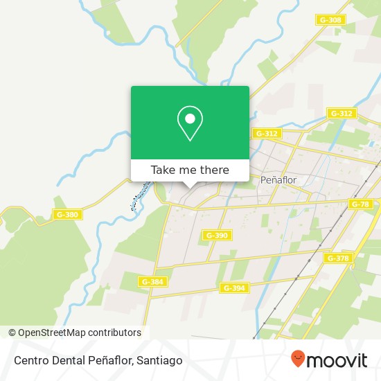 Mapa de Centro Dental Peñaflor