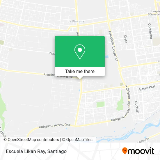 Escuela Likan Ray map