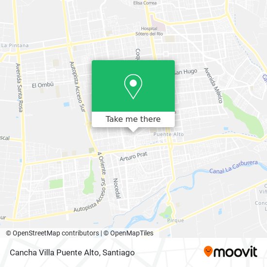 Cancha Villa Puente Alto map