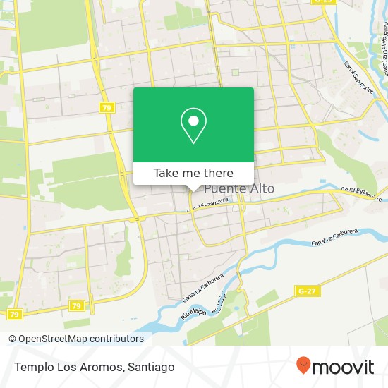 Templo Los Aromos map