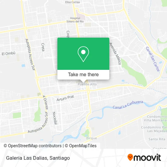 Galería Las Dalias map
