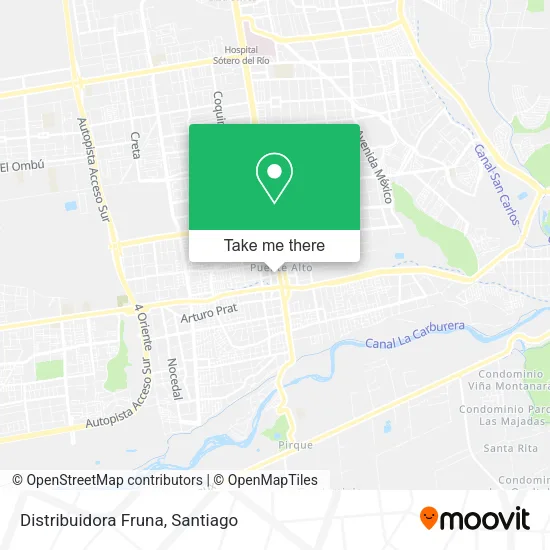 Distribuidora Fruna map