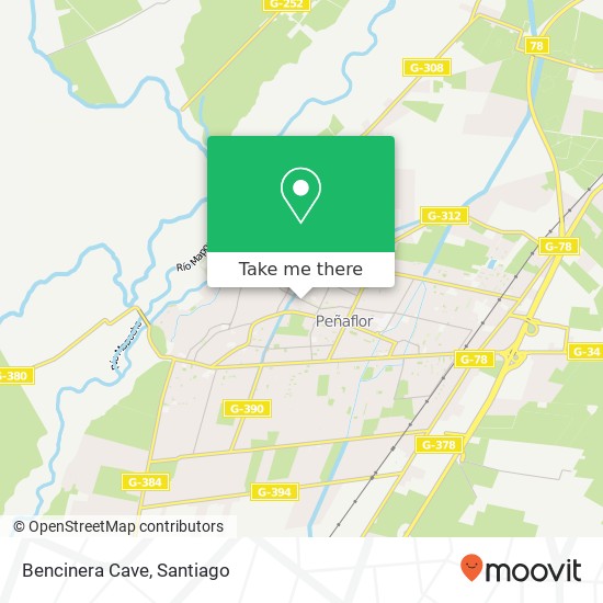 Bencinera Cave map