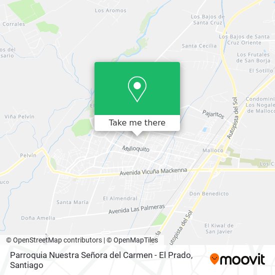 Mapa de Parroquia Nuestra Señora del Carmen - El Prado