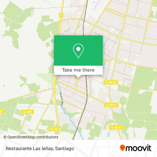 Restaurante Las leñas map