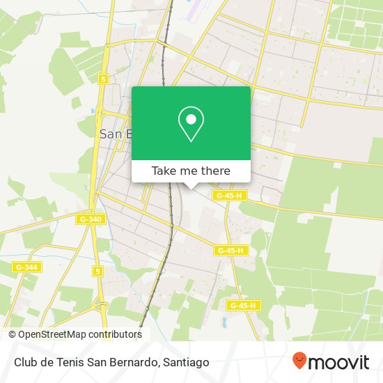 Club de Tenis San Bernardo map