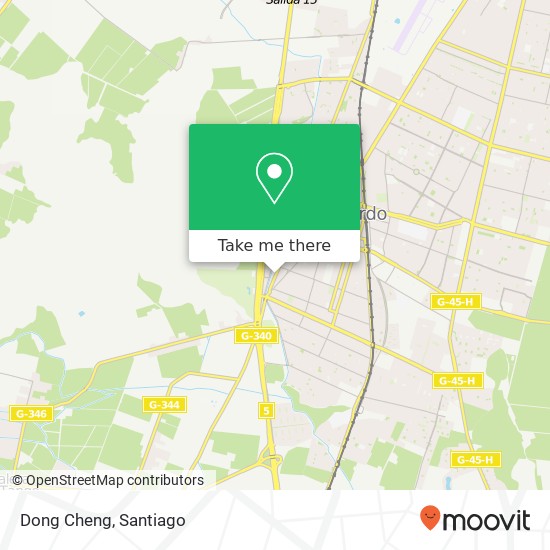 Mapa de Dong Cheng