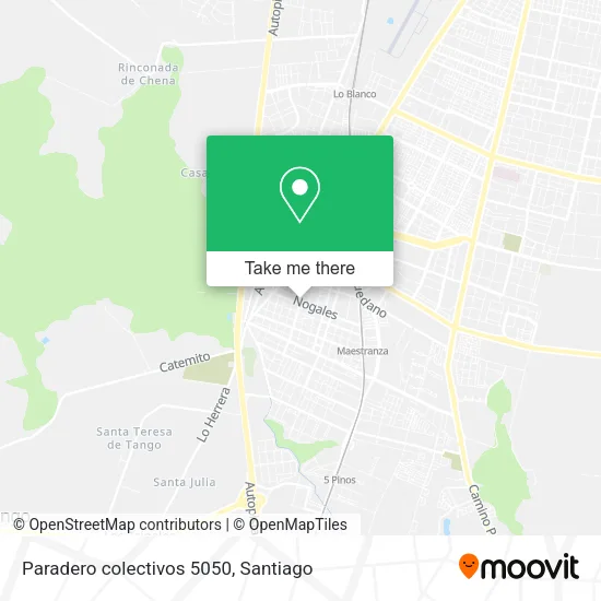 Paradero colectivos 5050 map