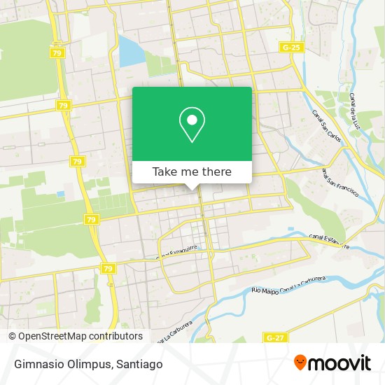 Gimnasio Olimpus map