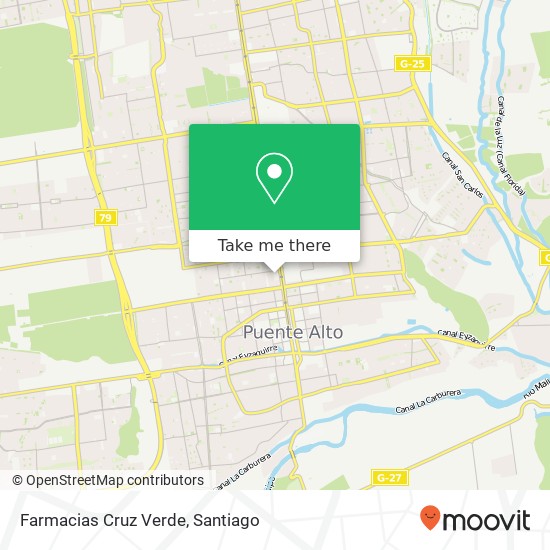 Farmacias Cruz Verde map