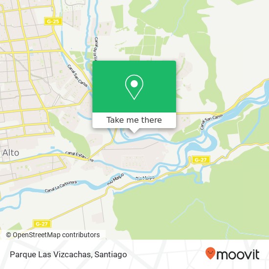 Parque Las Vizcachas map