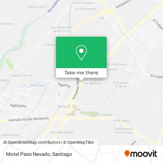 Motel Paso Nevado map