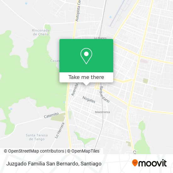 Juzgado Familia San Bernardo map