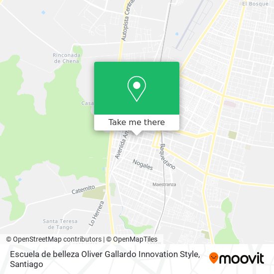 Escuela de belleza Oliver Gallardo Innovation Style map