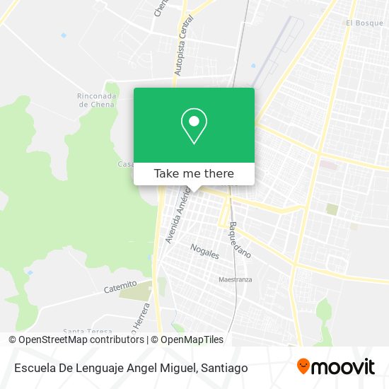 Mapa de Escuela De Lenguaje Angel Miguel