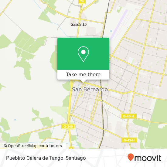 Pueblito Calera de Tango map