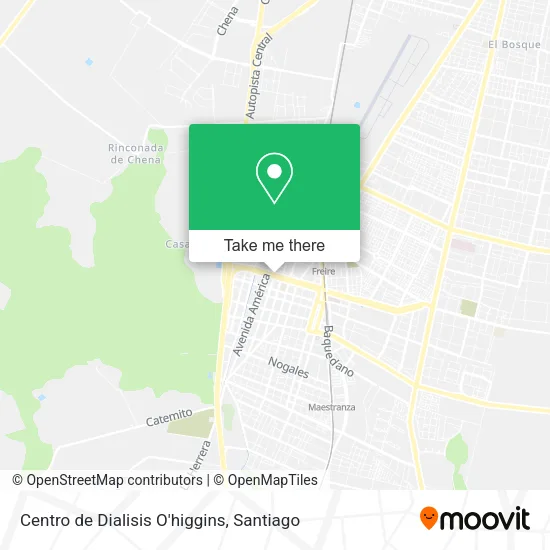 Centro de Dialisis O'higgins map