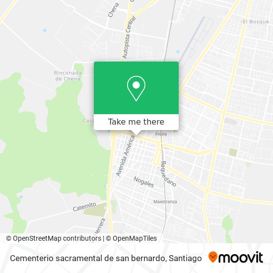 Cementerio sacramental de san bernardo map