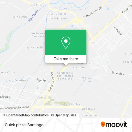 Quick pizza map