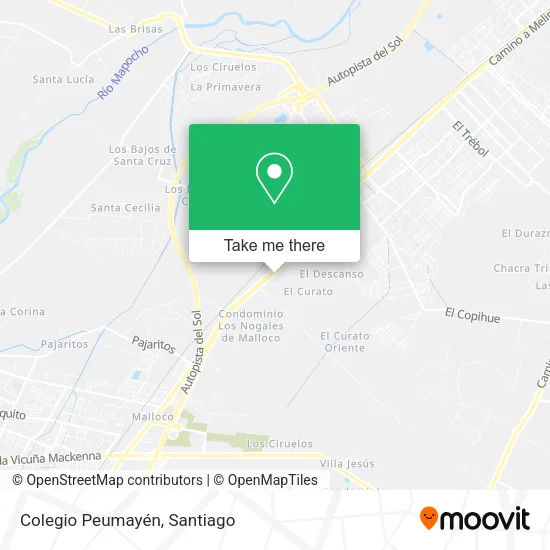 Mapa de Colegio Peumayén