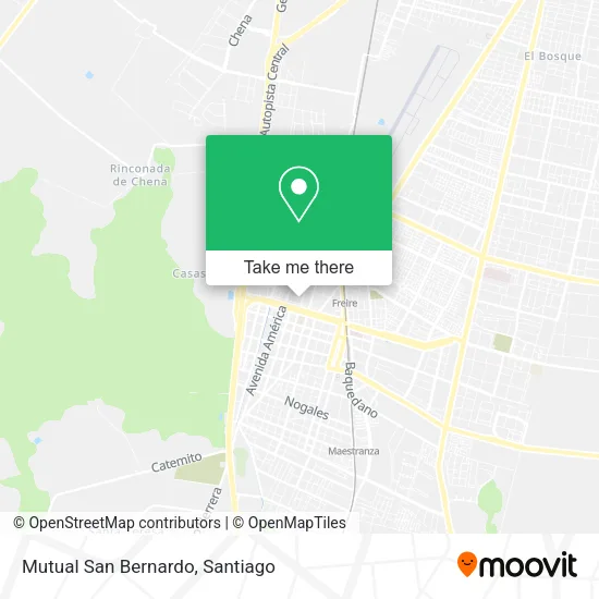 Mutual San Bernardo map