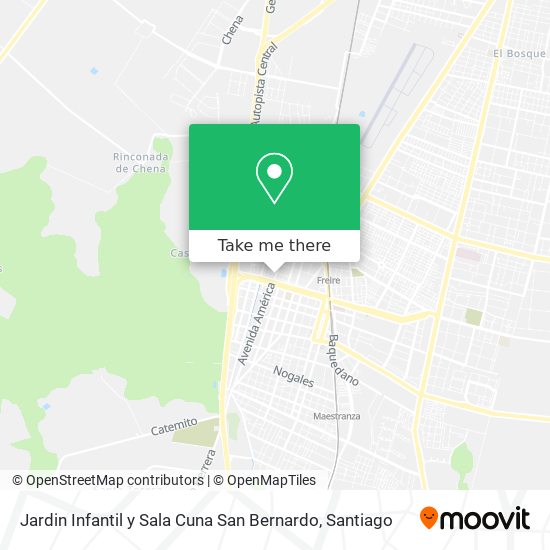 Jardin Infantil y Sala Cuna San Bernardo map