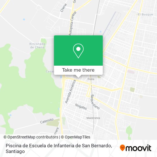 Piscina de Escuela de Infanteria de San Bernardo map
