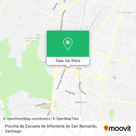 Piscina de Escuela de Infanteria de San Bernardo map