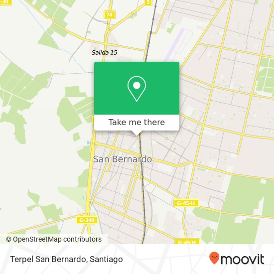 Terpel San Bernardo map