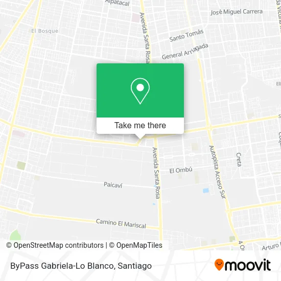 Mapa de ByPass Gabriela-Lo Blanco
