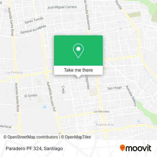 Paradero PF 324 map
