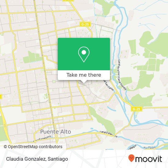 Claudia Gonzalez map