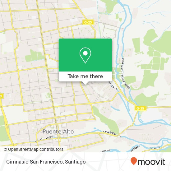 Gimnasio San Francisco map