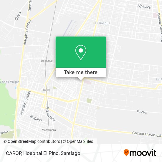 CAROP, Hospital El Pino map