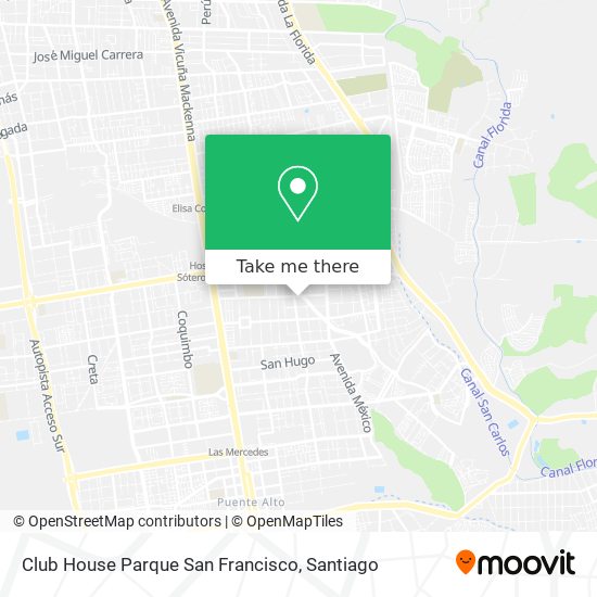 Mapa de Club House Parque San Francisco