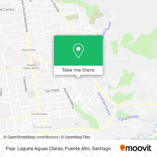 Psje. Laguna Aguas  Claras, Puente Alto map