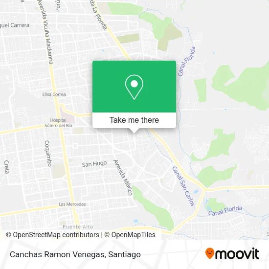 Canchas Ramon Venegas map