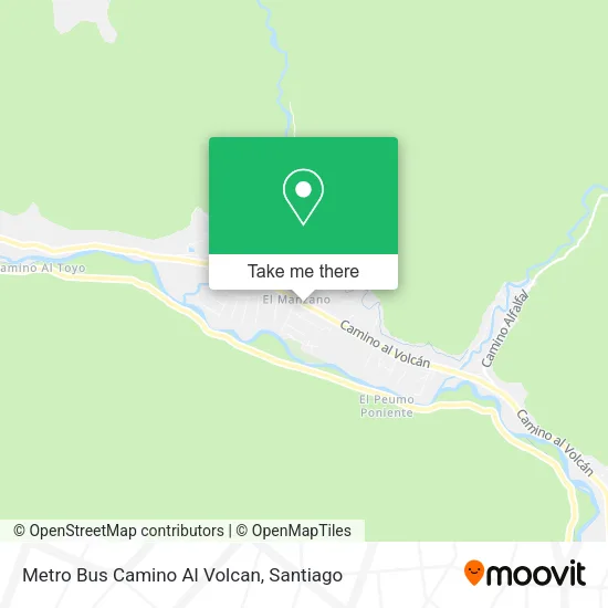 Metro Bus Camino Al Volcan map