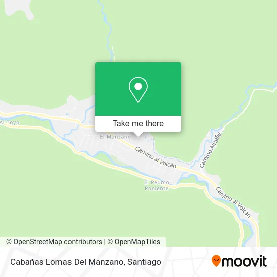 Cabañas Lomas Del Manzano map