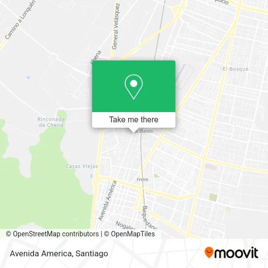 Avenida America map