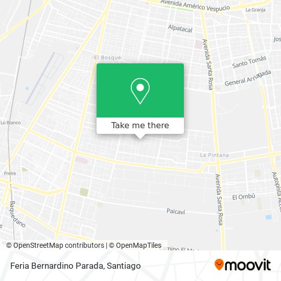 Feria Bernardino Parada map