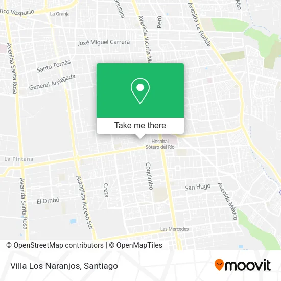 Villa Los Naranjos map