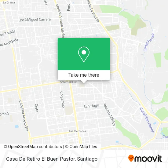 Casa De Retiro El Buen Pastor map