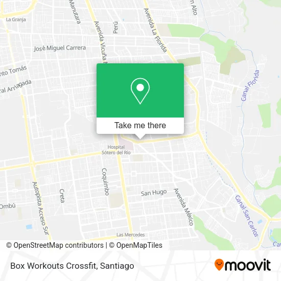Box Workouts Crossfit map