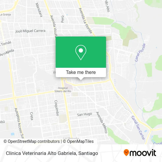 Clinica Veterinaria Alto Gabriela map