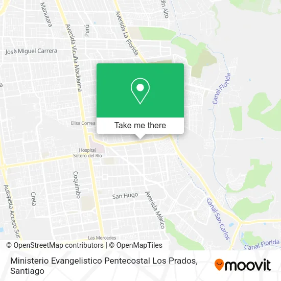 Ministerio Evangelistico Pentecostal Los Prados map