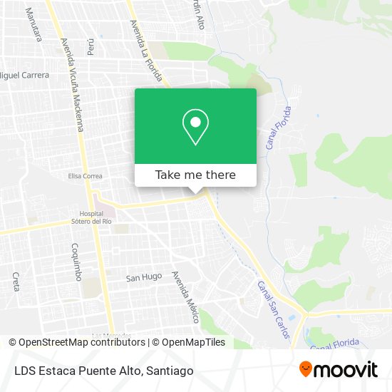 LDS Estaca Puente Alto map