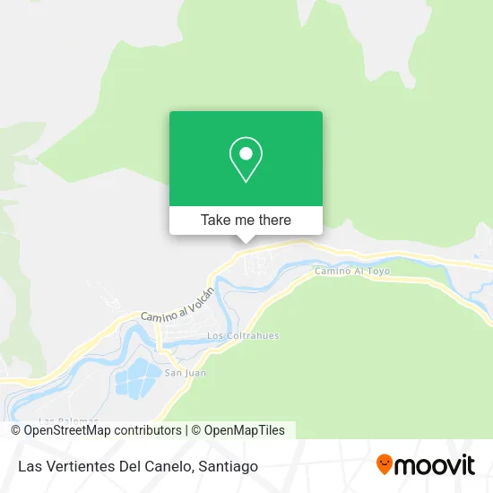 Las Vertientes Del Canelo map
